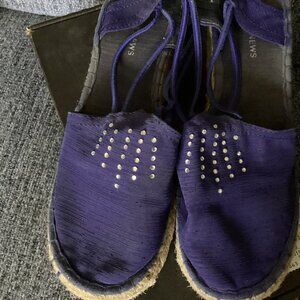 Preowned Navy Espadrille-7M